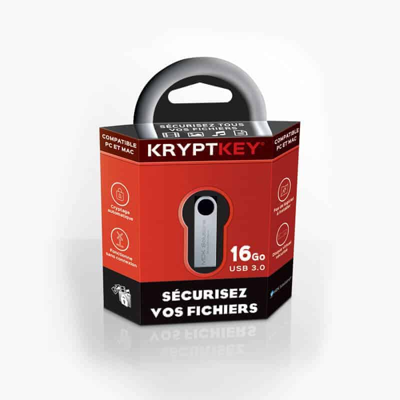 Protégez vos fichiers avec notre clé USB sécurisée KryptKey